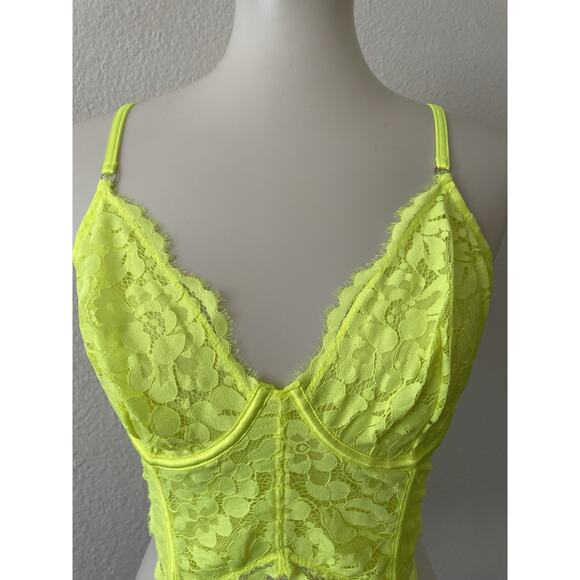 Cosabella Bra Bustier Floral Lace Semi Sheer Lingerie Italy - Picture 2 of 10